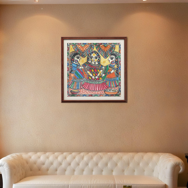 Sita Sakhi Women Madhubani Painting