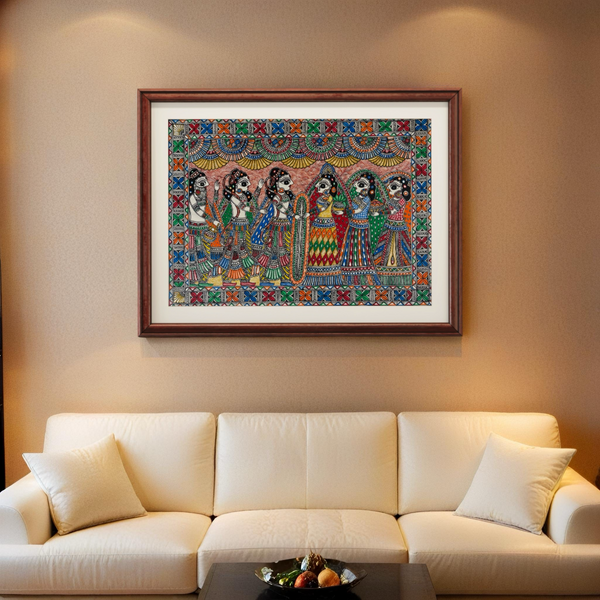 Ramayan Vivaah Madhubani Painting