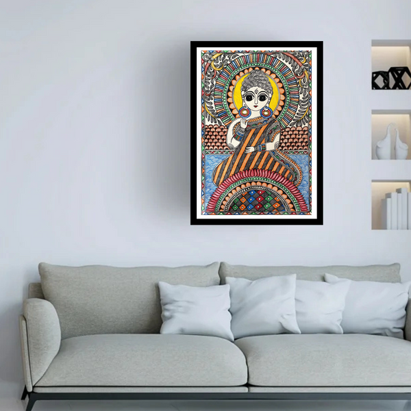 Bhagwan Buddha Madhubani painting