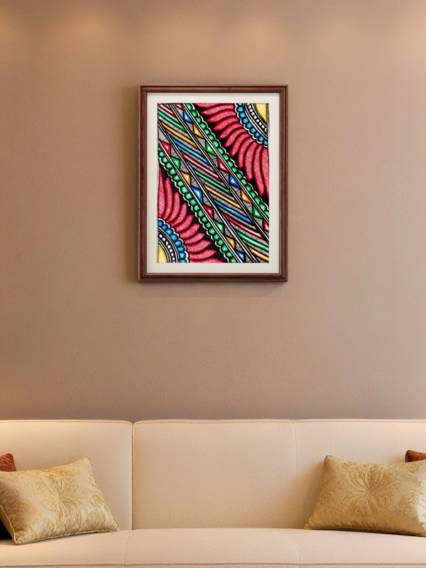 Kamal Design Madhubani Painting