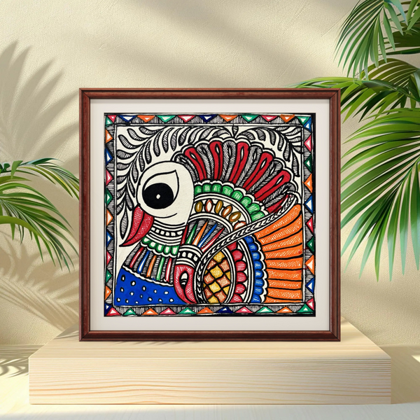 Mor Design Madhubani Painting