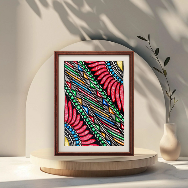 Kamal Design Madhubani Painting