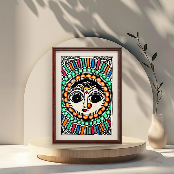 Maa Durga Madhubani Painting