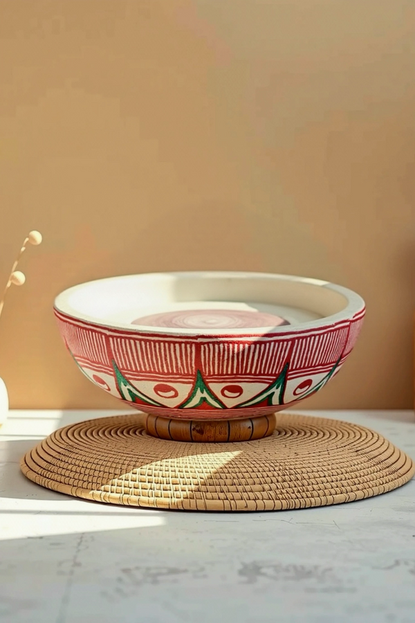 Madhubani Painted Wooden Kathauti