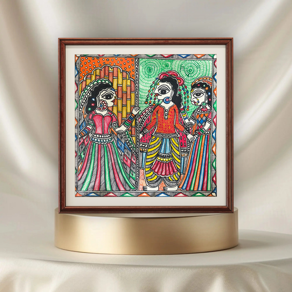 Mithila Vivaah Madhubani Painting