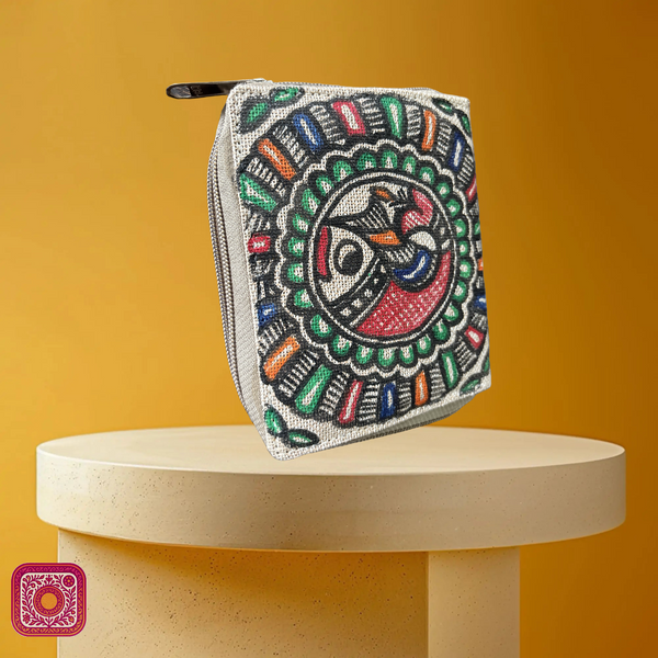 Madhubani Painted Handmade Wallet for Women