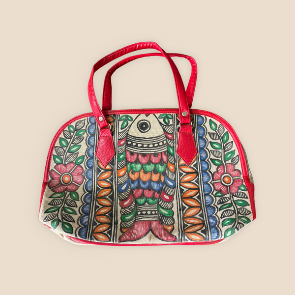 Madhubani Painted Handmade Premium Tote Bag