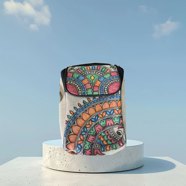 Madhubani Painted Handmade Backpack