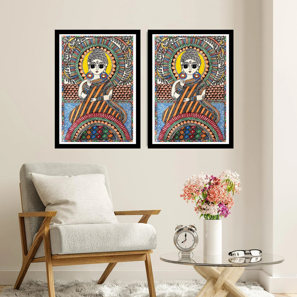 Bhagwan Buddha Madhubani painting