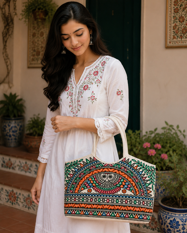 Madhubani Tote Bag
