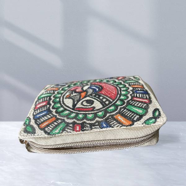Madhubani Painted Handmade Wallet for Women