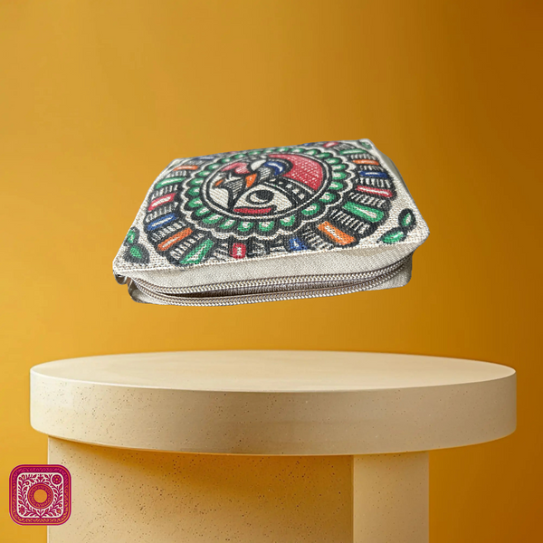 Madhubani Painted Handmade Wallet for Women