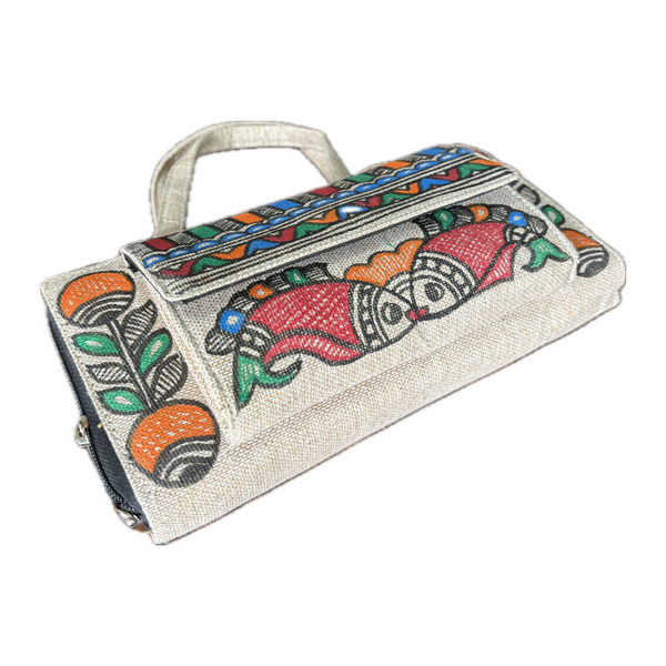 Madhubani Painted Handmade Multipurpose Bag